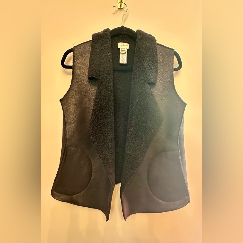 French Connection Black Vest Jacket Timeless Design XS